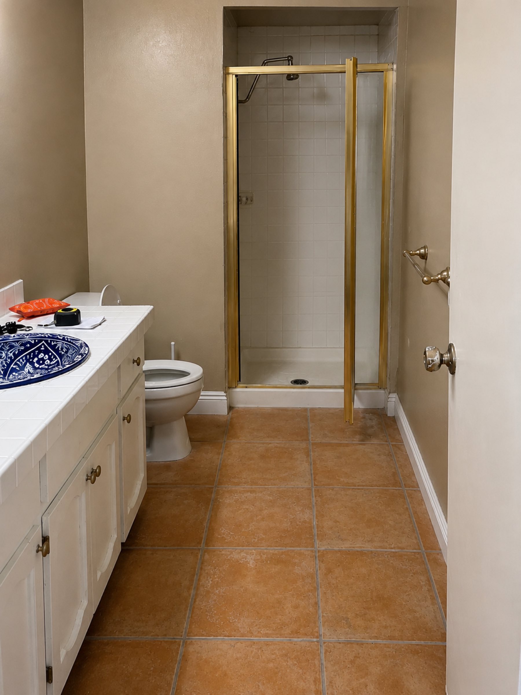 Bathroom Spanish style talavera sink San Diego