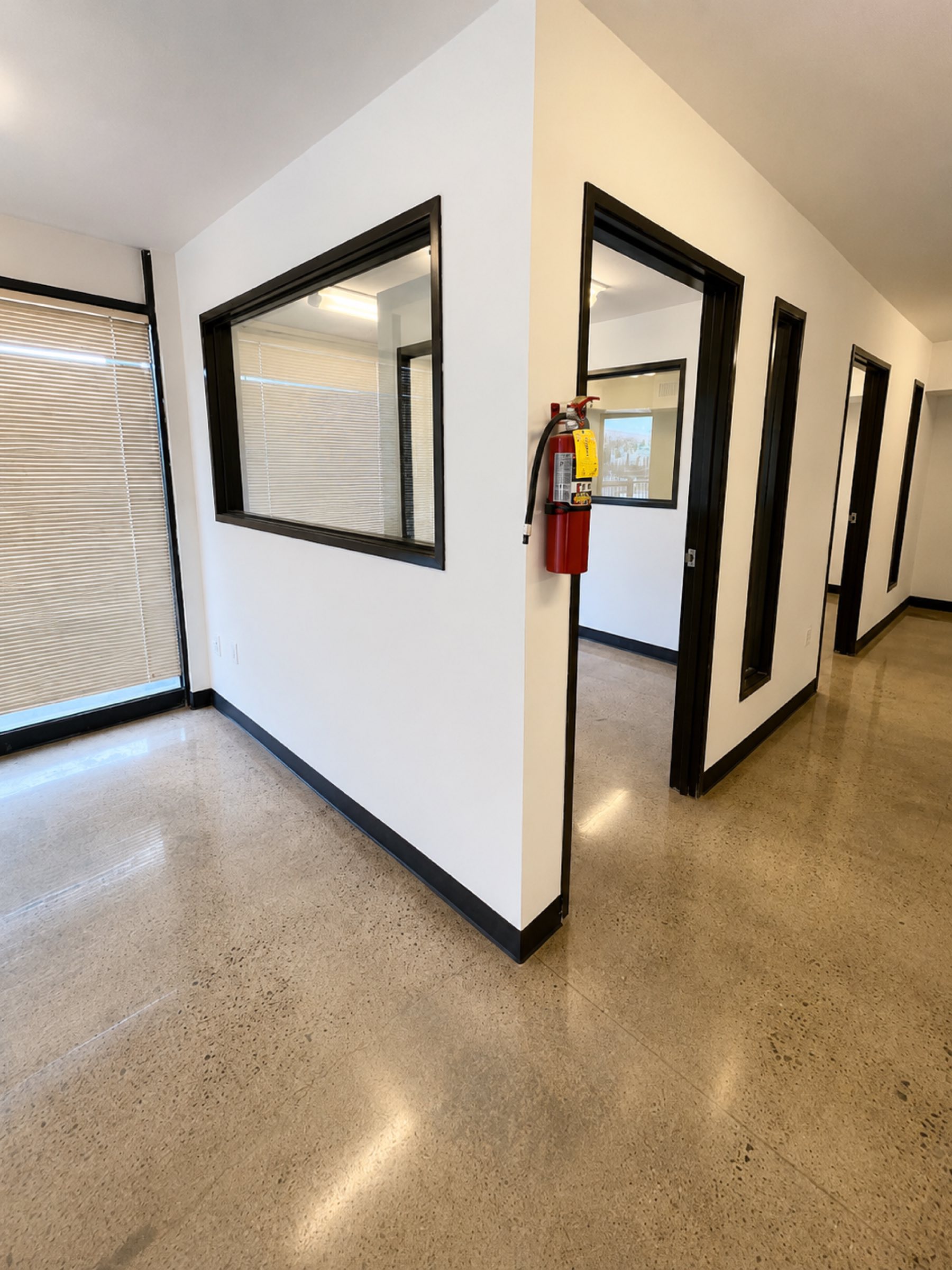 Commercial office hallway build-out San Diego - Complete Builders Inc