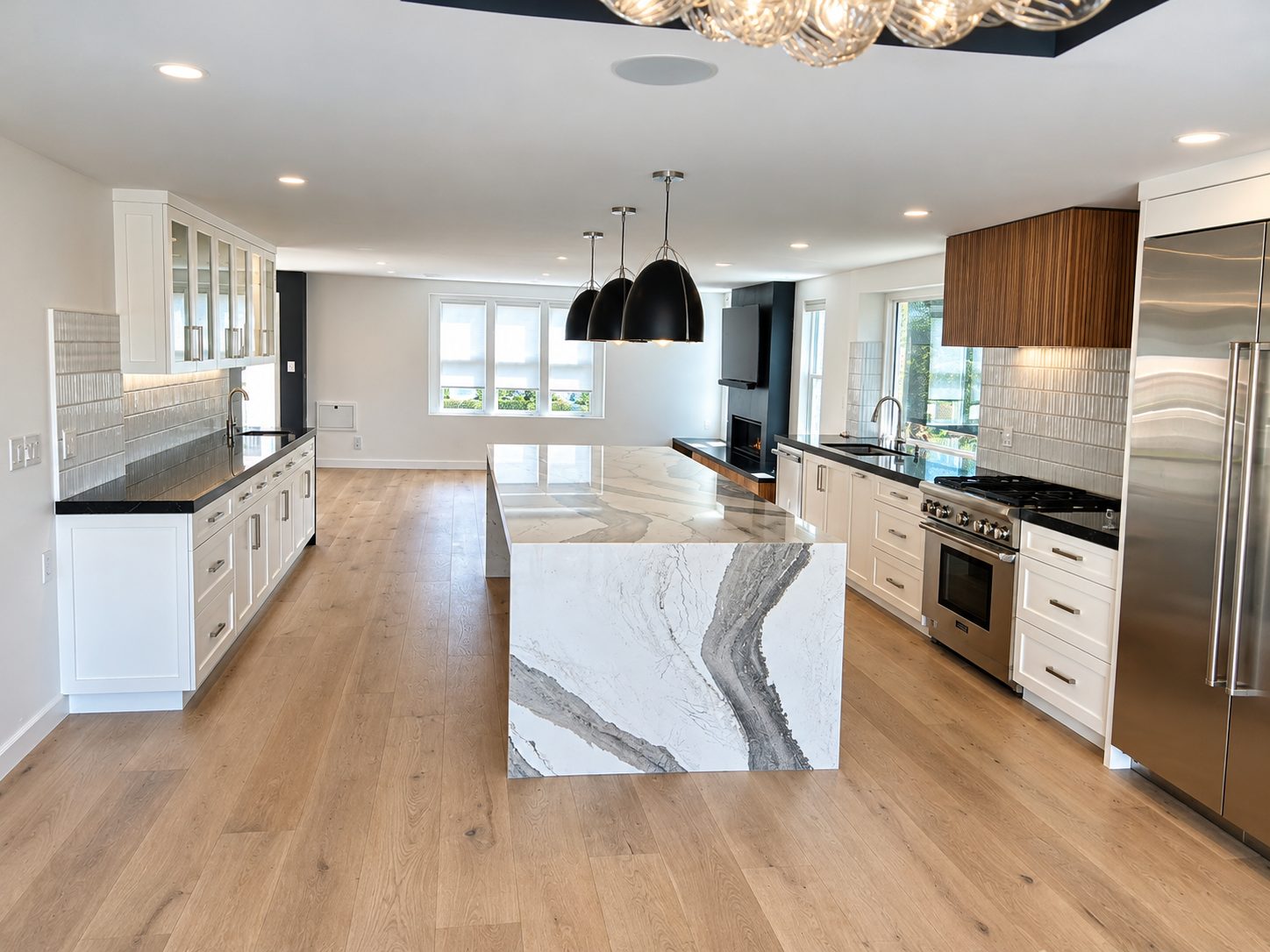 Luxury Contemporary Kitchen Remodel in San Diego, CA by Complete Builders Inc project photo