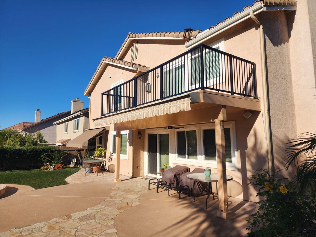 Completed balcony and covered patio San Diego - Complete Builders Inc