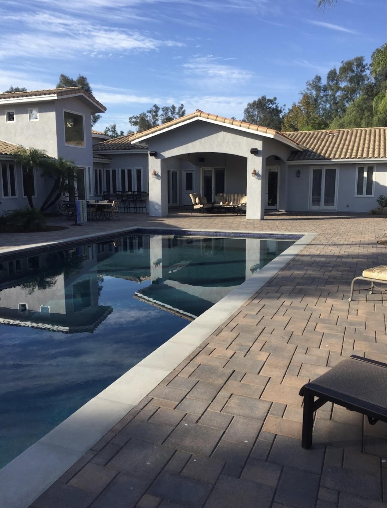 Pool deck covered patio pavers San Diego - Complete Builders Inc